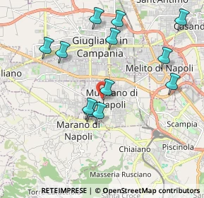Mappa Via Murelle, 80018 Mugnano di Napoli NA, Italia (2.15167)