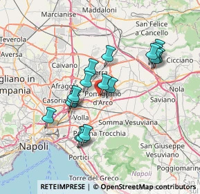 Mappa Via Anastasia Masseria, 80038 Pomigliano d'Arco NA, Italia (6.91176)