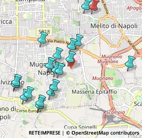 Mappa Via Cicerone, 80018 Mugnano di Napoli NA, Italia (1.122)