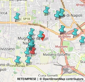 Mappa Via Cicerone, 80018 Mugnano di Napoli NA, Italia (1.1005)