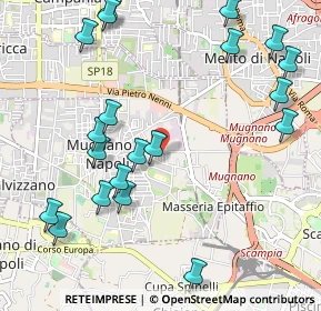 Mappa Via Cicerone, 80018 Mugnano di Napoli NA, Italia (1.3505)