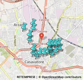 Mappa Via risorgimento, 80100 Casoria NA, Italia (0.8245)