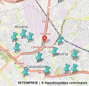 Mappa Via risorgimento, 80100 Casoria NA, Italia (1.34143)