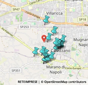 Mappa Via E. de Filippo, 80012 Calvizzano NA, Italia (0.75)