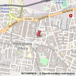 Mappa Piazza Mercato, 21, 80038 Pomigliano d'Arco, Napoli (Campania)