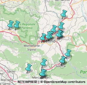 Mappa Viale Italia, 83010 Avellino AV, Italia (8.5115)