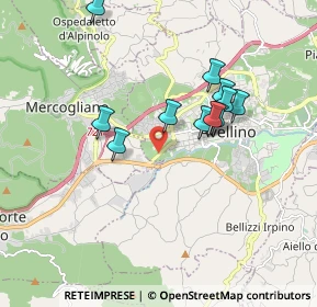 Mappa Viale Italia, 83010 Avellino AV, Italia (1.72909)
