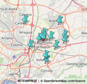 Mappa Via P. Borsellino, 80013 Casalnuovo di Napoli NA, Italia (2.64462)