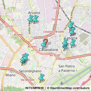 Mappa Piazza XXX Luglio, 80020 Casavatore NA, Italia (1.27385)