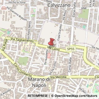 Mappa Via Lazio, 30, 80016 Marano di Napoli, Napoli (Campania)