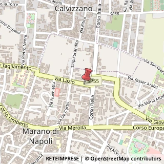 Mappa Via Lazio, 15, 80016 Marano di Napoli, Napoli (Campania)