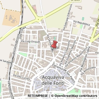Mappa Via per Sannicandro, 32, 70021 Acquaviva delle Fonti, Bari (Puglia)