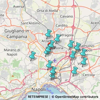 Mappa Via del Cassano, 80020 Casavatore NA, Italia (3.76867)
