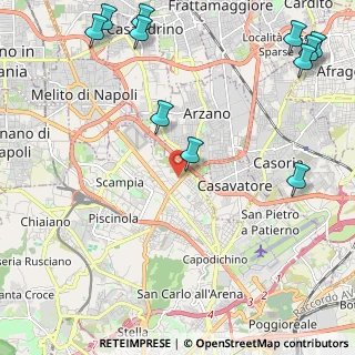 Mappa Via Comunale Limitone di Arzano, 80144 Napoli NA, Italia (3.36182)