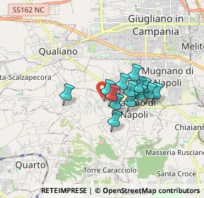 Mappa Via Giordano Bruno, 80016 Marano di Napoli NA, Italia (1.20357)