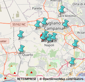Mappa Via Giordano Bruno, 80016 Marano di Napoli NA, Italia (3.635)