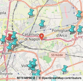 Mappa Via Luchino Visconti, 80038 Pomigliano d'Arco NA, Italia (3.36111)