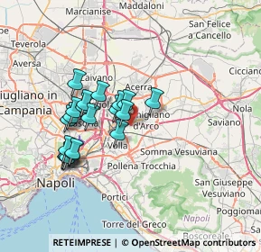Mappa Via Anna Magnani, 80038 Pomigliano d'Arco NA, Italia (6.4925)