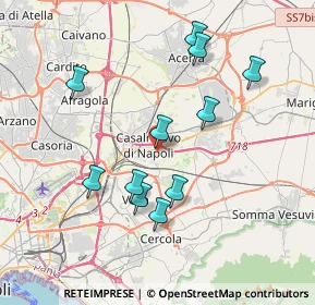 Mappa Sede : amministrativa, 80013 Casalnuovo di Napoli NA, Italia (3.88636)