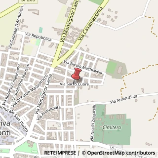 Mappa Via sacro cuore 43, 70021 Acquaviva delle Fonti, Bari (Puglia)