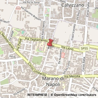 Mappa Via baracca francesco 69, 80016 Marano di Napoli, Napoli (Campania)