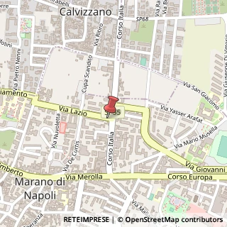 Mappa Via Lazio, 3, 80016 Marano di Napoli, Napoli (Campania)