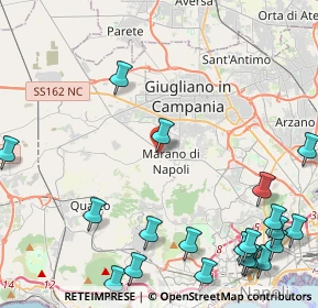 Mappa Via Tevere, 80016 Marano di Napoli NA, Italia (6.778)