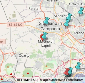 Mappa Via Tevere, 80016 Marano di Napoli NA, Italia (7.12)