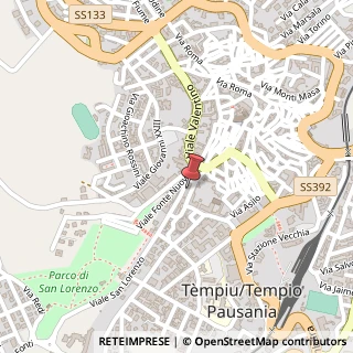 Mappa Viale San Lorenzo, 13, 07029 Tempio Pausania, Olbia-Tempio (Sardegna)