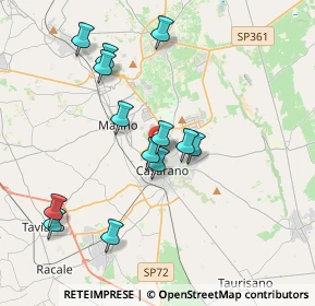 Mappa Via Evangelista Torricelli ang, 73042 Casarano LE, Italia (3.93)