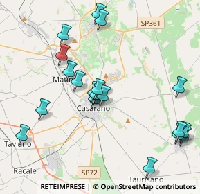 Mappa Via Santa Chiara, 73042 Casarano LE, Italia (4.554)