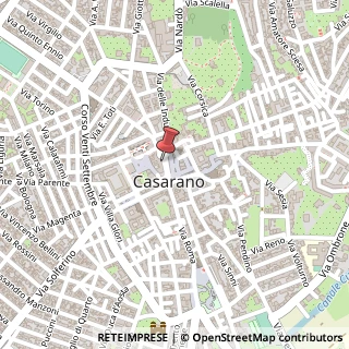 Mappa Piazza Indipendenza,  20, 73042 Casarano, Lecce (Puglia)