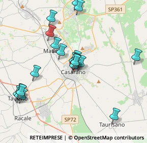 Mappa Piazza Giuseppe Garibaldi, 73042 Casarano LE, Italia (4.346)