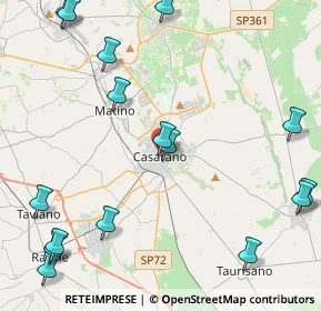 Mappa Piazza Giuseppe Garibaldi, 73042 Casarano LE, Italia (6.35063)