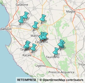 Mappa Via Luigi Capozza, 73042 Casarano LE, Italia (6.20923)