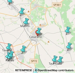 Mappa Via Luigi Capozza, 73042 Casarano LE, Italia (6.83)