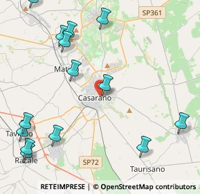 Mappa Via Luigi Capozza, 73042 Casarano LE, Italia (6.08429)