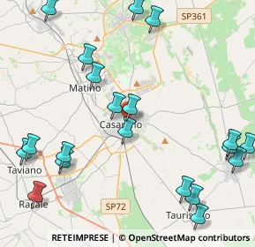 Mappa Via Luigi Capozza, 73042 Casarano LE, Italia (5.908)