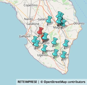 Mappa Via Luigi Capozza, 73042 Casarano LE, Italia (12.51647)