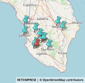 Mappa Via Luigi Capozza, 73042 Casarano LE, Italia (9.70833)