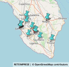 Mappa Via Luigi Capozza, 73042 Casarano LE, Italia (12.14667)