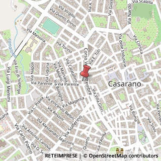 Mappa Via Parente, 1, 73042 Casarano, Lecce (Puglia)