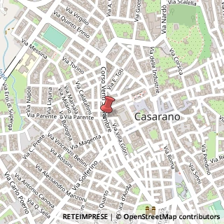 Mappa Corso XX Settembre, 139, 73042 Casarano, Lecce (Puglia)