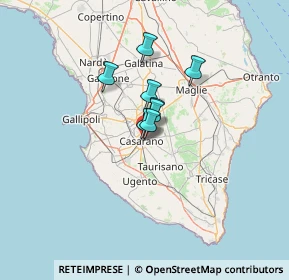 Mappa Via Pavia, 73042 Casarano LE, Italia (18.4525)