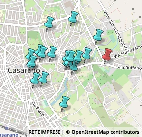 Mappa Via Pavia, 73042 Casarano LE, Italia (0.403)