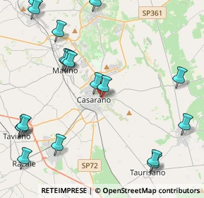 Mappa Via Pavia, 73042 Casarano LE, Italia (6.08944)