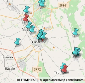 Mappa Via Pavia, 73042 Casarano LE, Italia (4.5325)