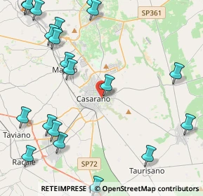 Mappa Via Pavia, 73042 Casarano LE, Italia (6.425)