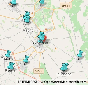 Mappa Via Pavia, 73042 Casarano LE, Italia (5.96882)