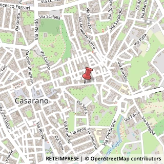 Mappa Via mazzini, 73042 Casarano, Lecce (Puglia)